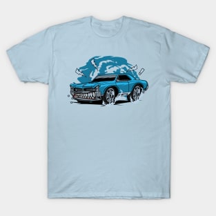 BLUE MUSCLE CAR T-Shirt